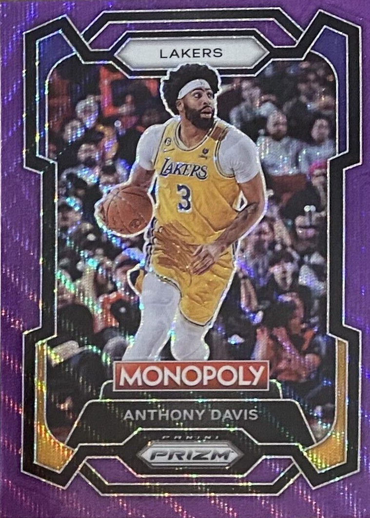 Anthony Davis 2023 Prizm Monopoly #41 Purple Wave Price Guide 