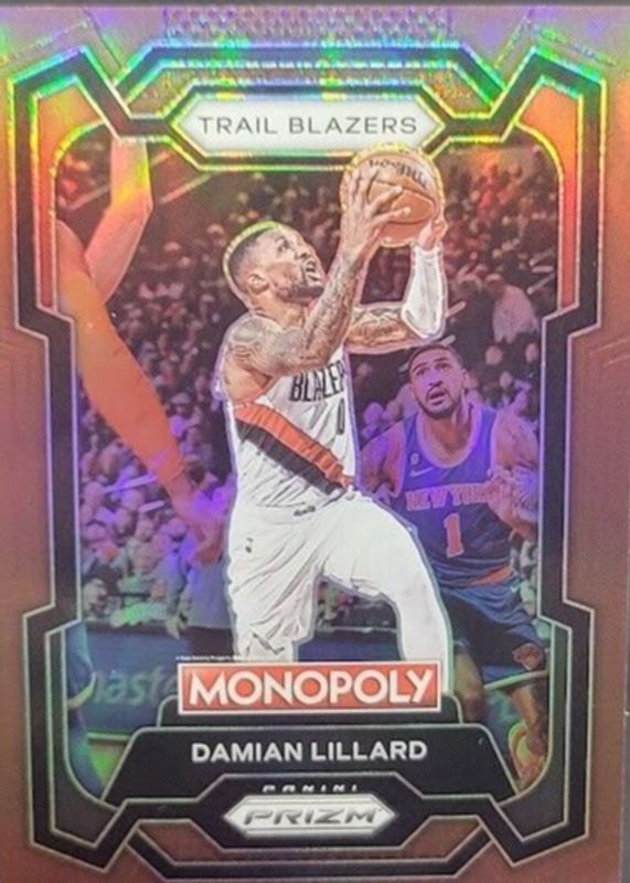 Damian Lillard 2023 Prizm Monopoly #73 Brown /249 RAW