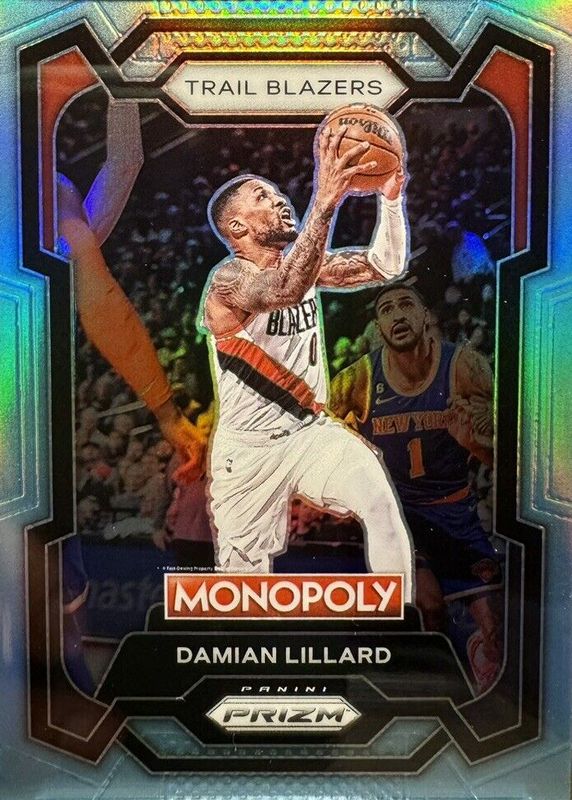 Damian Lillard 2023 Prizm Monopoly #73 Light Blue /199 RAW