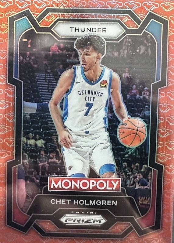 Chet Holmgren 2023 Prizm Monopoly #62 Handshake Deal RAW