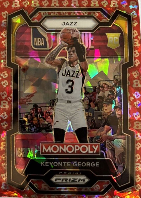 Keyonte George 2023 Prizm Monopoly #87 Free Parking Rookie PSA 10