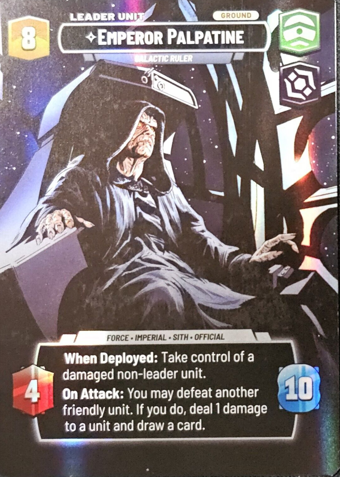 Emperor Palpatine - Galactic Ruler 2024 Spark of Rebellion