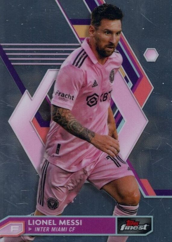 Lionel Messi 2023 Topps Finest MLS #1 Base SGC 9.5