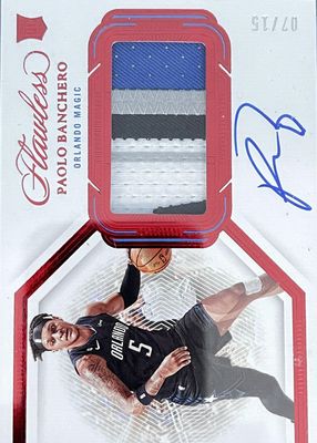 2022 Flawless #HPA-PBC Horizontal Patch Autographs - Ruby /15