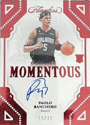 2022 Flawless #MA-PBC Momentous Autographs - Ruby /15