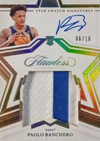 Paolo Banchero 2022 Flawless #SSS-PBC Star Swatch Signatures - Gold /10 ...