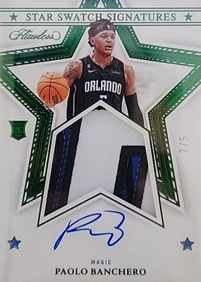 2022 Flawless #SSS-PBC Star Swatch Signatures - Emerald /5