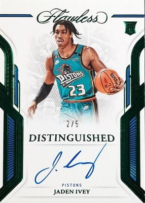 2022 Flawless #DA-JIV Distinguished Autographs - Emerald /5