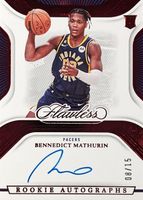 Bennedict Mathurin 2022 Flawless #RA-BNM Rookie Autographs - Ruby /15 ...