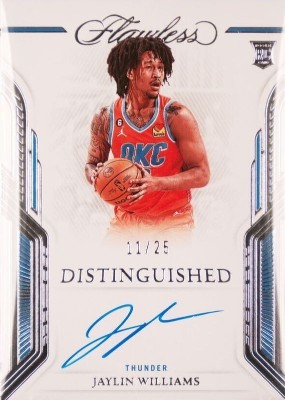 Jaylin Williams 2022 Flawless #DA-JYW Distinguished Autographs /25 Rookie RAW