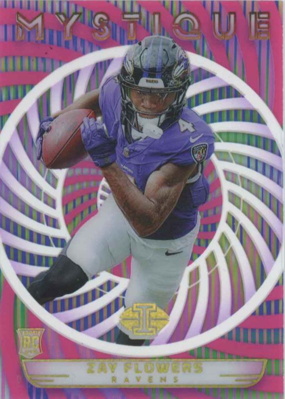 Zay Flowers 2023 Illusions #42 Mystique - Pink /399 Rookie SGC 10