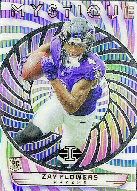 Zay Flowers 2023 Illusions #42 Mystique Rookie RAW