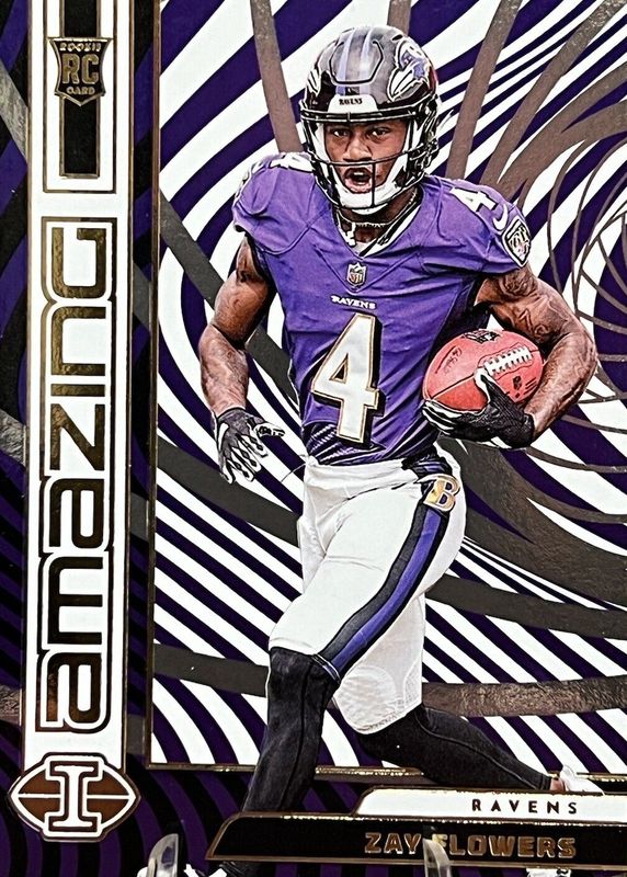 Zay Flowers 2023 Illusions #25 Amazing Rookie RAW