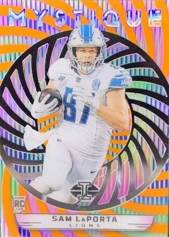 Sam LaPorta 2023 Illusions #31 Mystique - Orange Rookie RAW