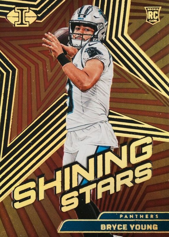 Bryce Young 2023 Illusions #18 Shining Stars - Black /50 Rookie RAW