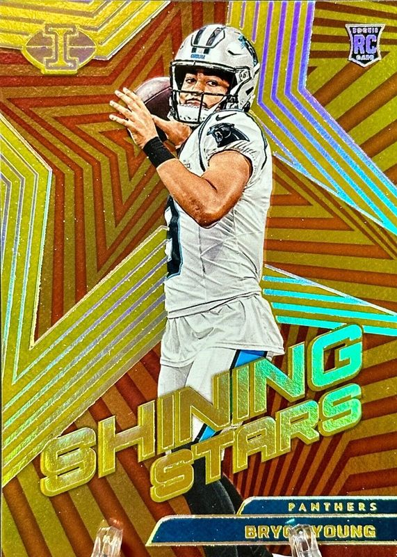 Bryce Young 2023 Illusions #18 Shining Stars - Gold /25 Rookie SGC 10