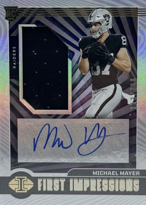 Michael Mayer 2023 Illusions #125 First Impressions Memorabilia Autographs /399 Rookie SGC 9.5