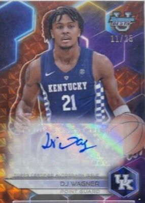 2023 Bowman Best University #B23-DW Best of 2023 Autographs - Geometric Orange Refractor /25
