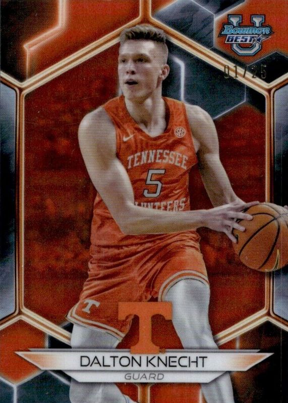 Dalton Knecht 2023 Bowman's Best University #43 Orange Refractor /25 PSA 10