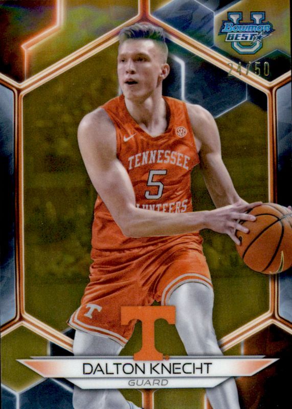 Dalton Knecht 2023 Bowman's Best University #43 Gold Refractor /50 SGC 10