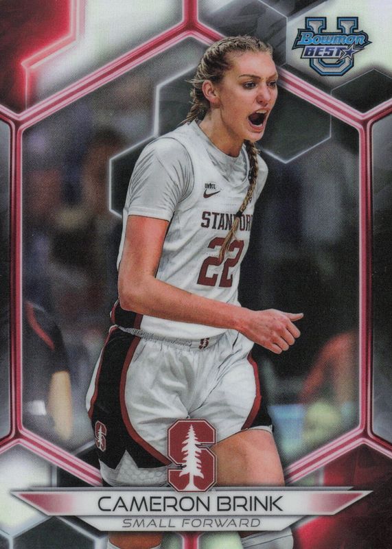 Cameron Brink 2023 Bowman Best University #78 Refractor RAW