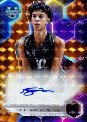 2023 Bowman Best University #B23-ZR Best of 2023 Autographs - Geometric Orange Refractor /25