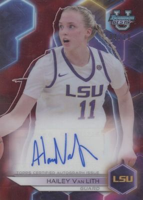 2023 Bowman Best University #B23-HVL Best of 2023 Autographs - Red Refractor /10