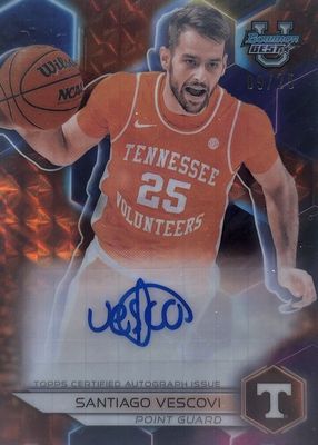 2023 Bowman Best University #B23-SV Best of 2023 Autographs - Geometric Orange Refractor /25
