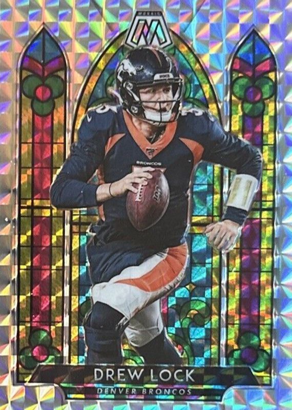 Drew Lock 2020 Mosaic #SG5 Stained Glass /(SSP) PSA 10