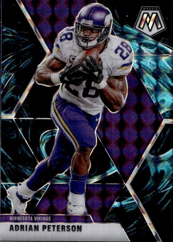 Adrian Peterson 2020 Mosaic #132 Genesis /(SSP) PSA 10