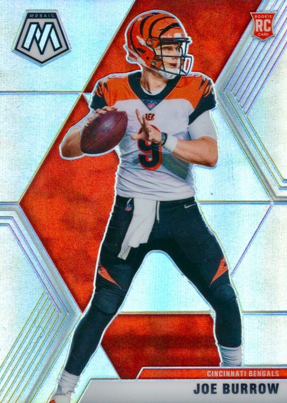 Joe Burrow 2020 Mosaic #201 Silver Rookie SGC 9.5