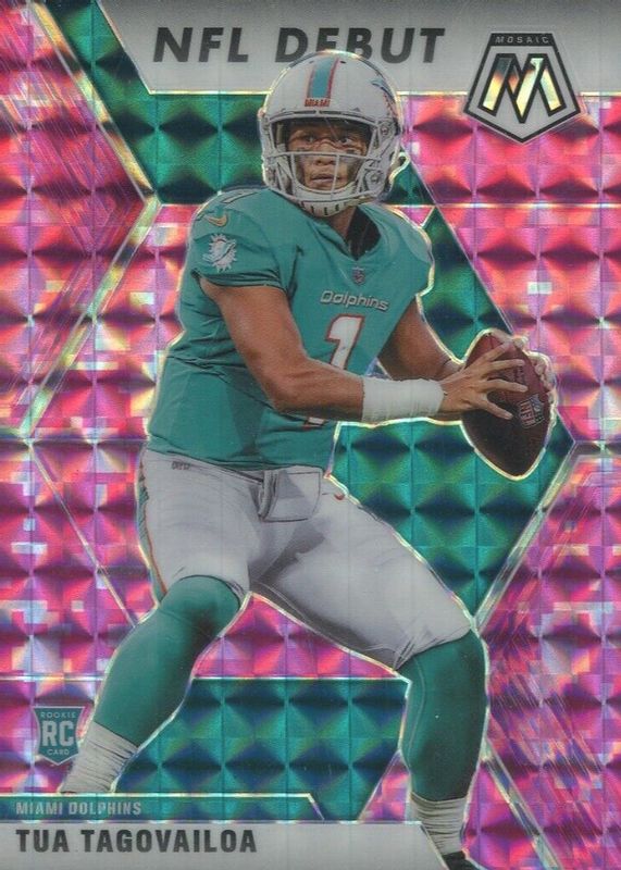 Tua Tagovailoa 2020 Mosaic #262 NFL Debut - Pink Camo Rookie PSA 10