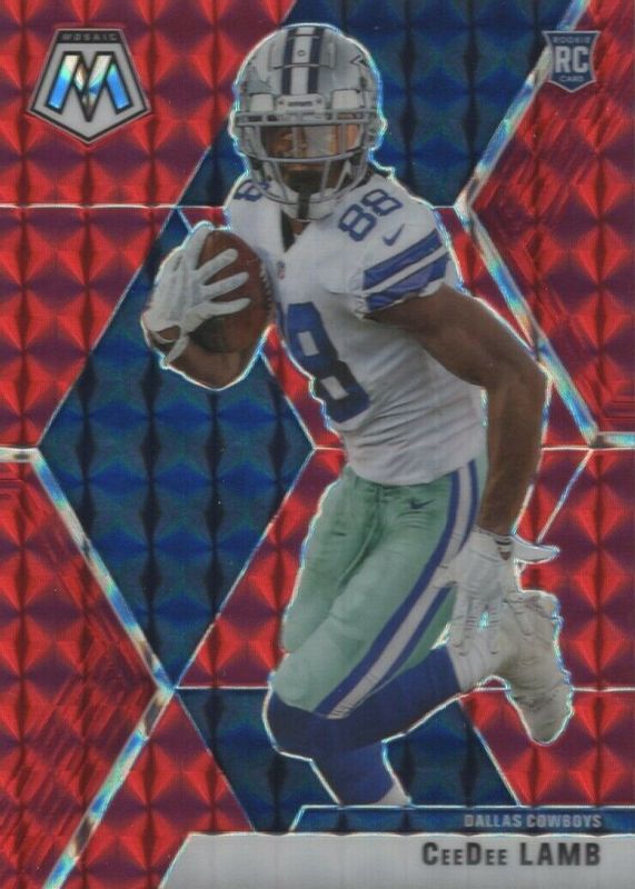 CeeDee Lamb 2020 Mosaic #207 Red Rookie SGC 10