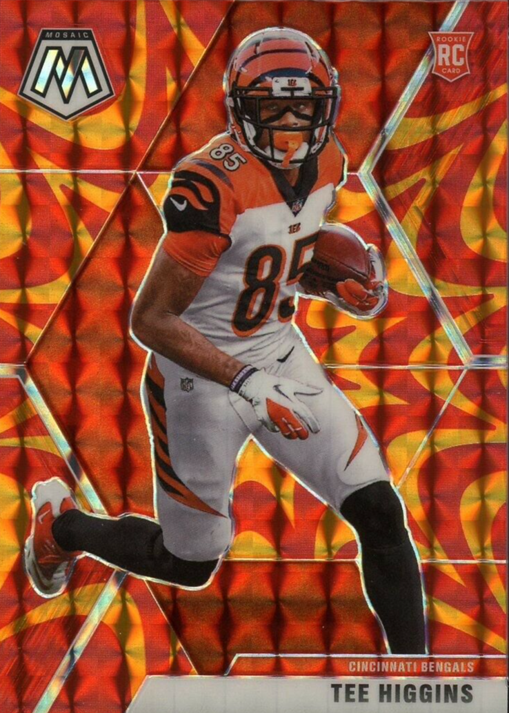 Tee Higgins 2020 Mosaic #213 Reactive Orange Price Guide - Sports