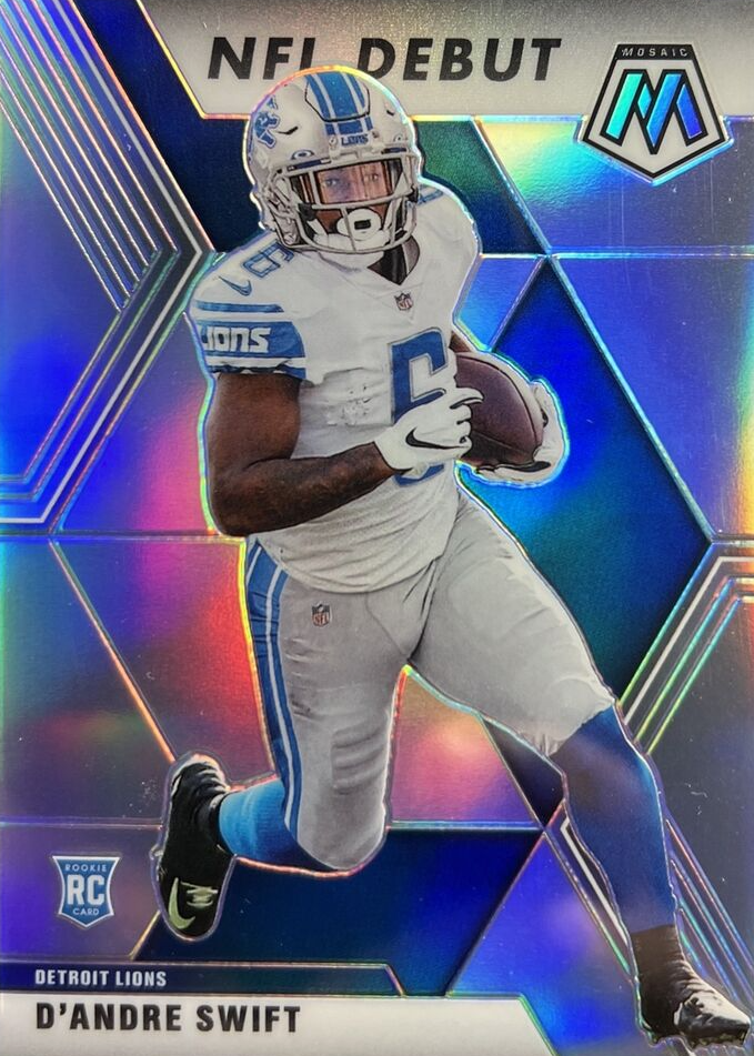 D'Andre Swift 2020 Mosaic #274 NFL Debut - Silver Price Guide