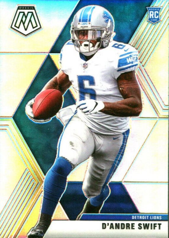 D'Andre Swift 2020 Mosaic #215 Silver Rookie SGC 9.5