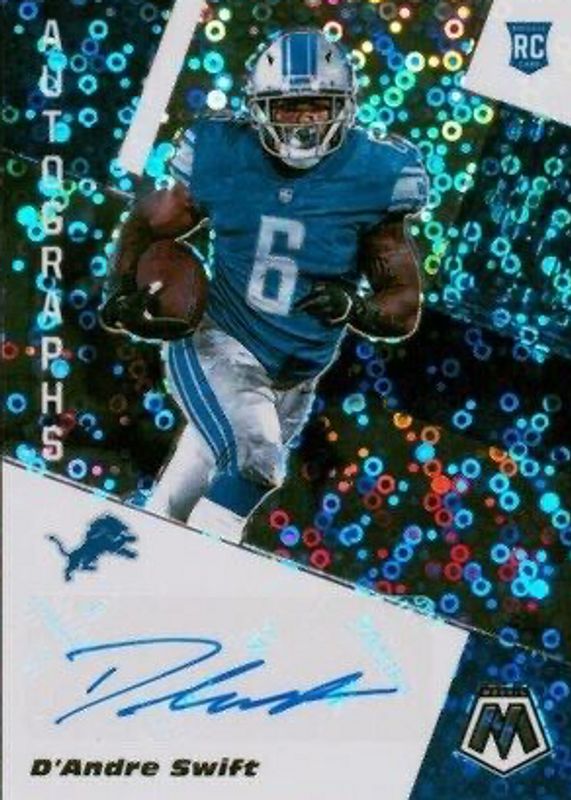 D'Andre Swift 2020 Mosaic #ANH-DAS Autographs - No Huddle Rookie RAW