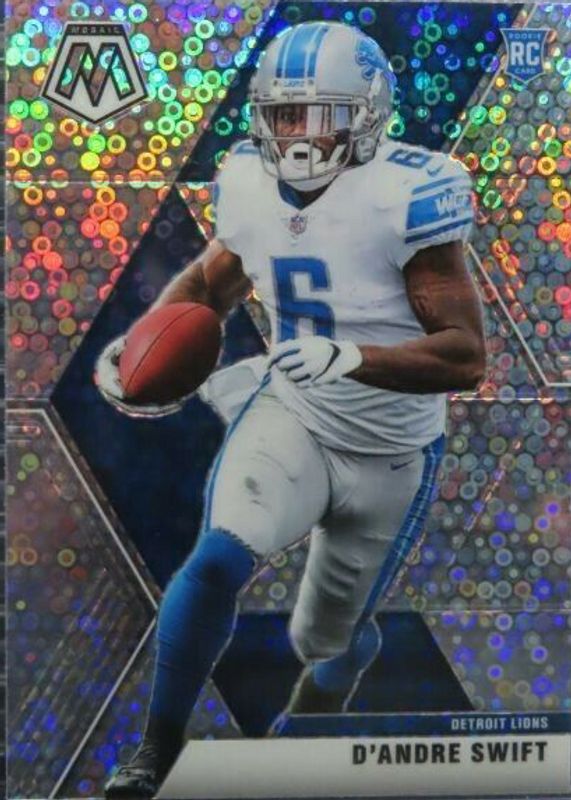 D'Andre Swift 2020 Mosaic #215 No Huddle Rookie RAW