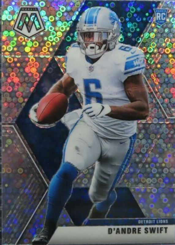 D'Andre Swift 2020 Mosaic #215 No Huddle Rookie SGC 10