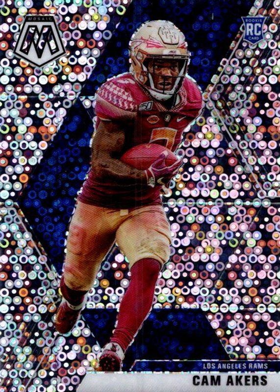 Cam Akers 2020 Mosaic #221 Rookie Variation - No Huddle Rookie BGS 9