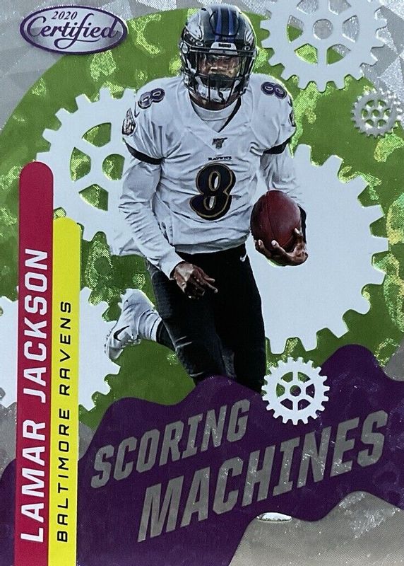 Lamar Jackson 2020 Certified #SM-20 Scoring Machines /(SSP) RAW