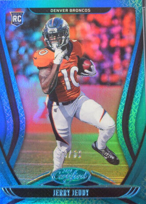 Jerry Jeudy 2020 Certified #108 Mirror Teal /50 Rookie SGC 10