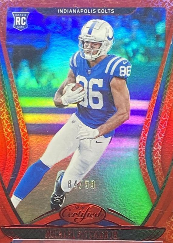 Michael Pittman Jr. 2020 Certified #122 Mirror Red /99 Rookie SGC 9.5