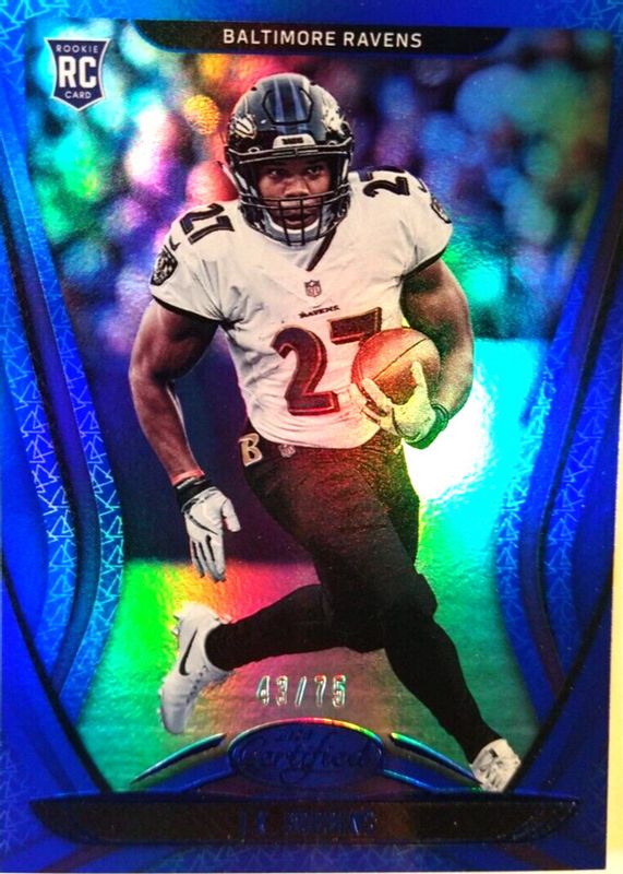 JK Dobbins 2020 Certified #112 Mirror Blue /75 Rookie BGS 9.5