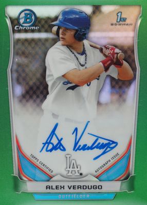 2014 Bowman Draft #BCA-AV Chrome DP Auto - Green Refractor /99 (1st)