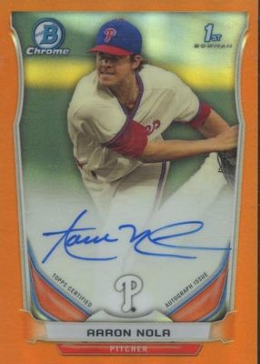 2014 Bowman Draft #BCA-AN Chrome DP Auto - Orange Refractor /25 (1st)