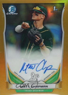 2014 Bowman Draft #BCA-MCH Chrome DP Auto - Gold Refractor /50 (1st)