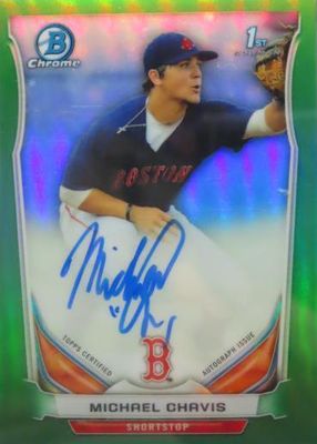 2014 Bowman Draft #BCA-MIC Chrome DP Auto - Green Refractor /99 (1st)