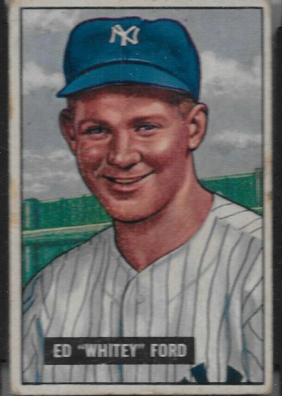 Whitey Ford 1951 Bowman #1 Base Rookie PSA 8.5