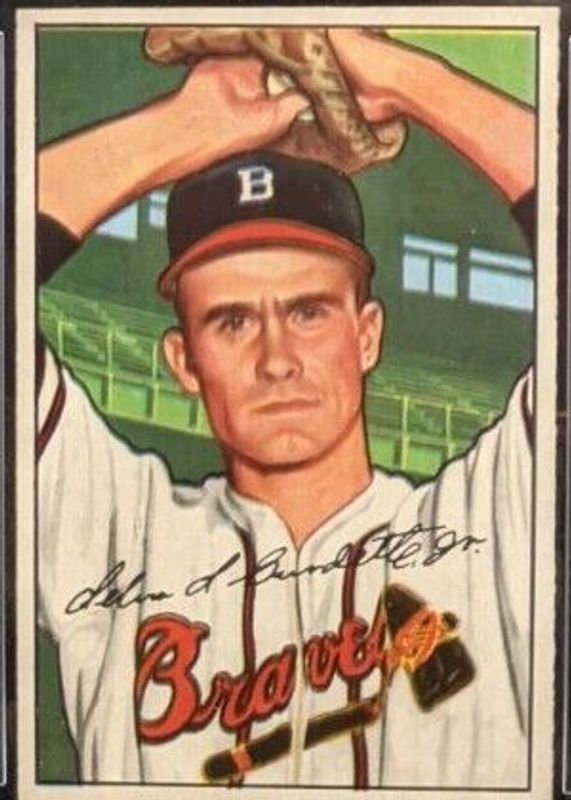 Lew Burdette 1952 Bowman #244 Base Rookie BVG 5.5